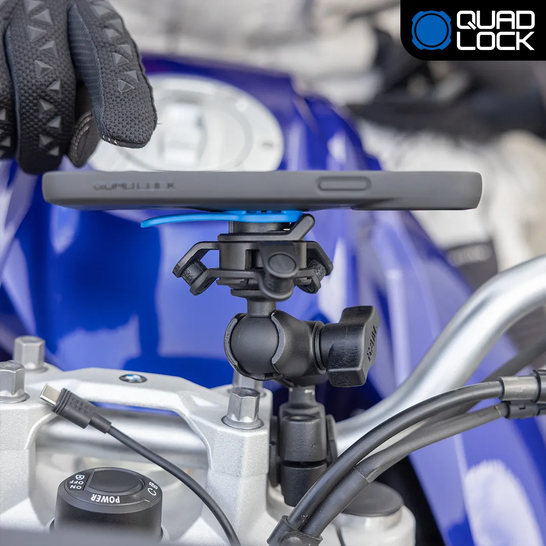 Quad Lock kit moto adattatore sfera 1" iPhone antivibrazione