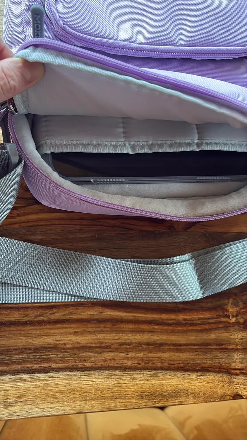 MoKo Borsa Tracolla Tablet 9-11 Pollici Sabbia Cuffie