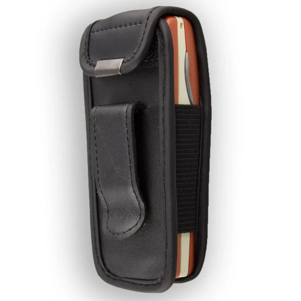 caseroxx Nokia 6610/7210 custodia cintura pelle nero finestra