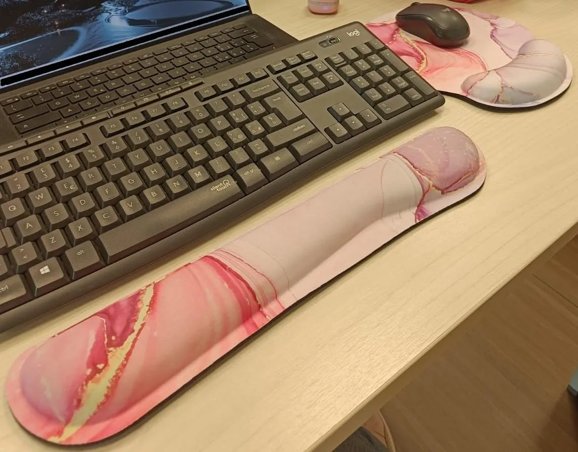 MoKo Mouse Pad Poggiapolso Marmo Verde Ergonomico