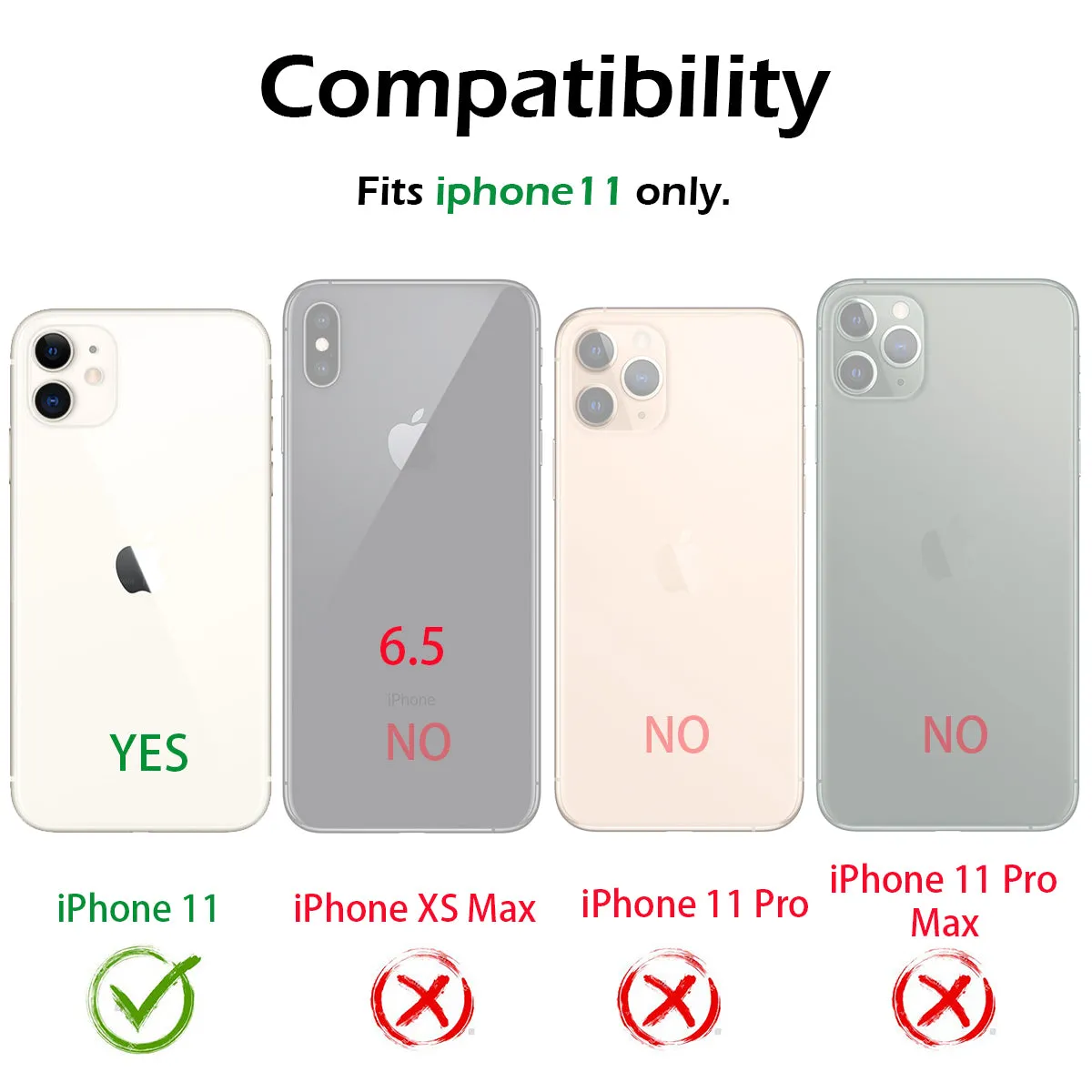 Dexnor cover iPhone 11 nera con pellicola integrata antishock