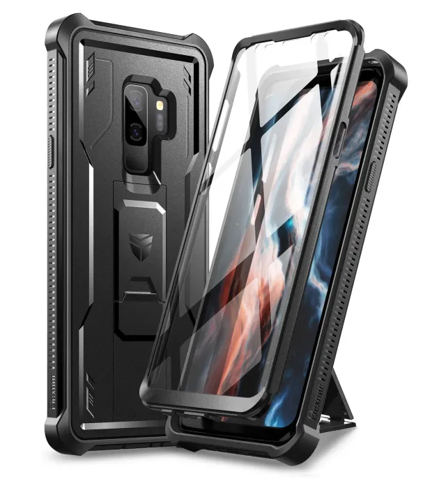 Dexnor Galaxy S9 Plus custodia nera rugged antiurto