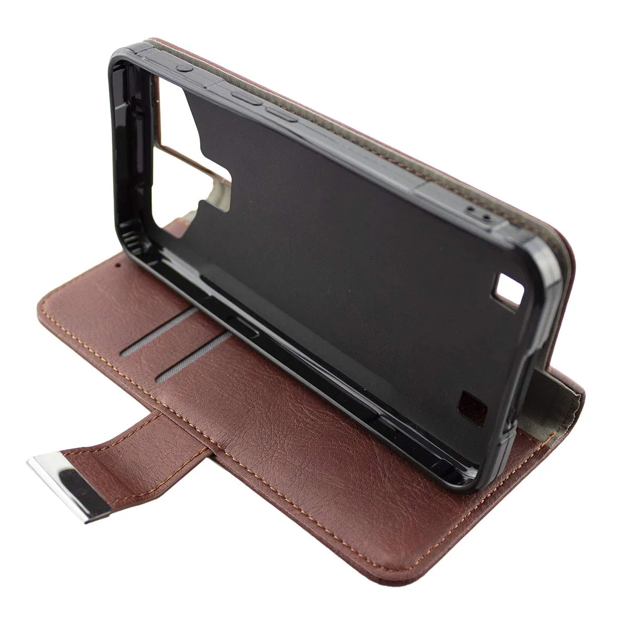 caseroxx Bookstyle custodia Cubot Quest marrone portafoglio