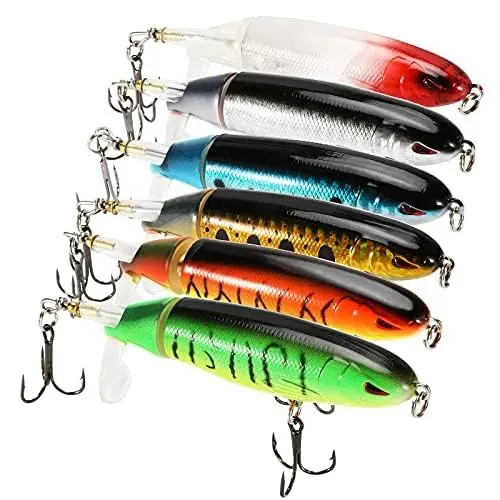 MoKo Cucchiaini da Pesca 6 Pezzi Coda Rotante 3D