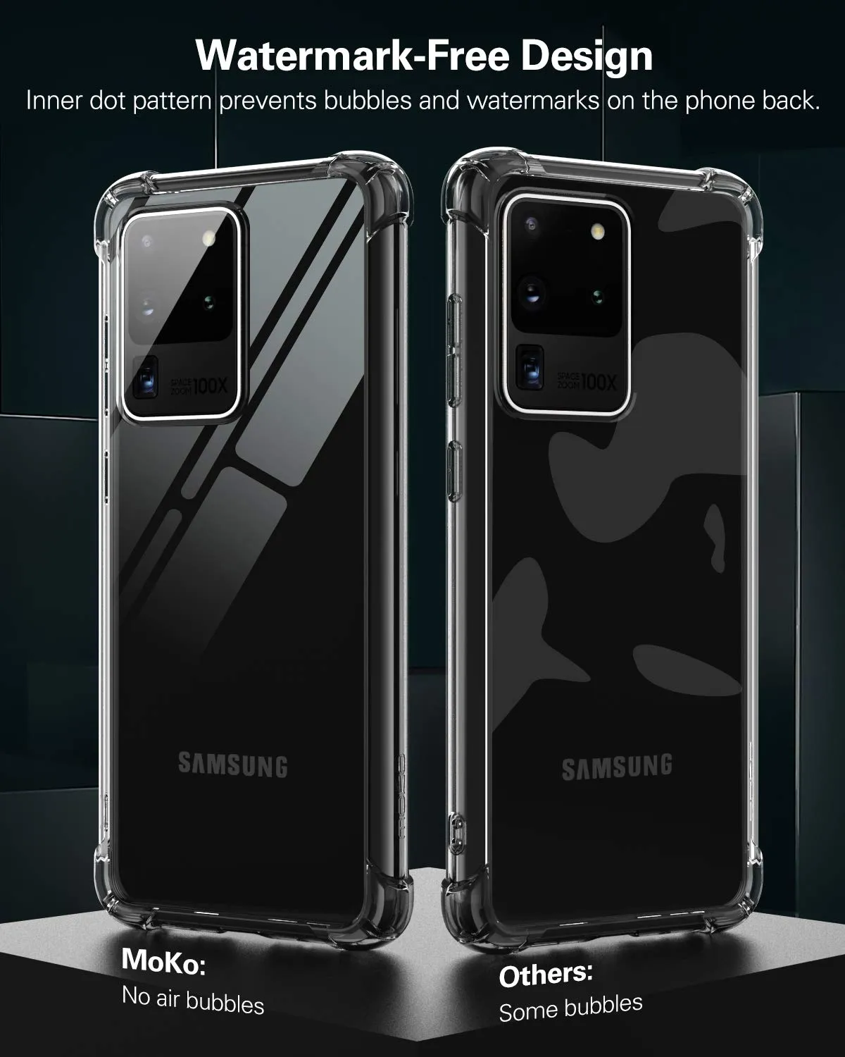MoKo Galaxy S20 Ultra cover rigida trasparente TPU