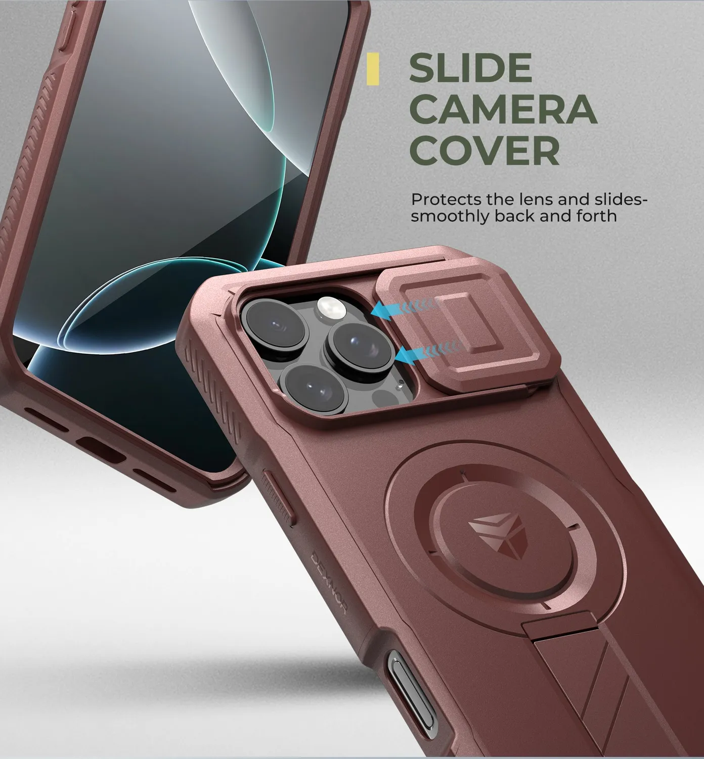 Dexnor iPhone 16 Pro Max cover rossa MagSafe antiurto
