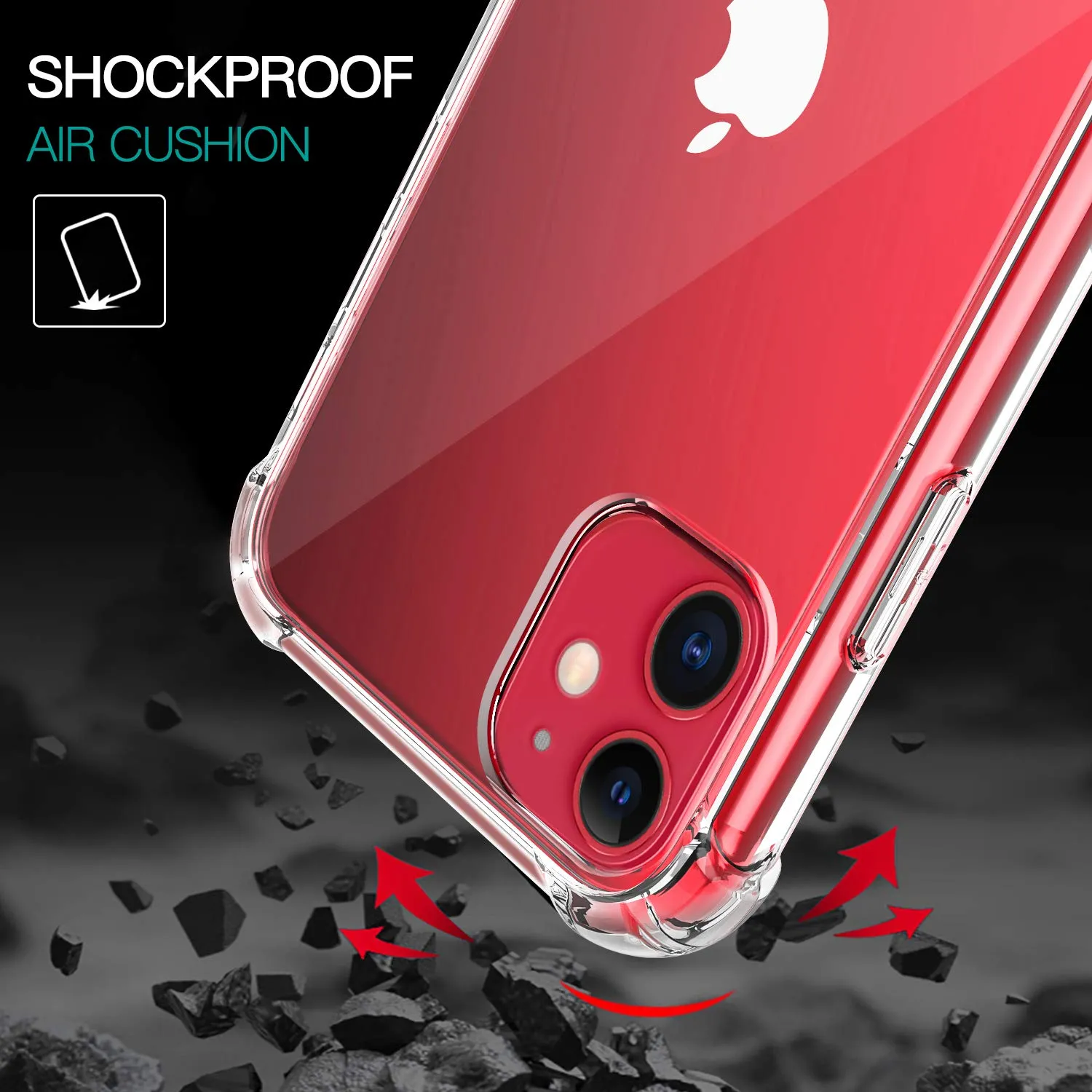 MoKo Cover iPhone 11 6.1" Trasparente Antiurto