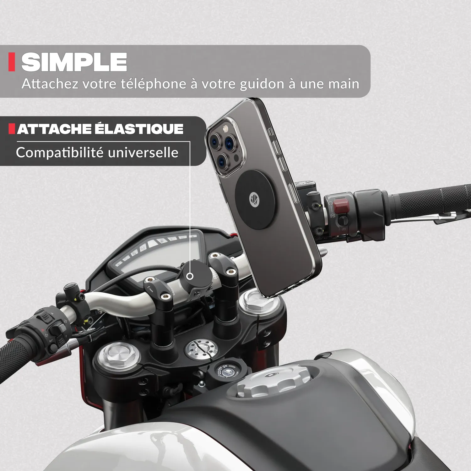 Shapeheart Classique supporto telefono moto magnetico