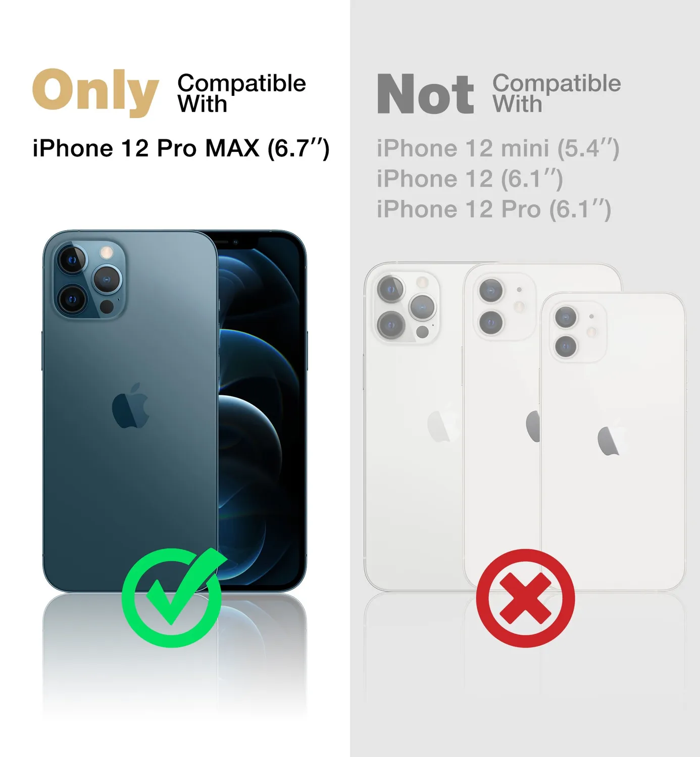 Dexnor Cover iPhone 12 Pro Max Nera MagSafe con Stand