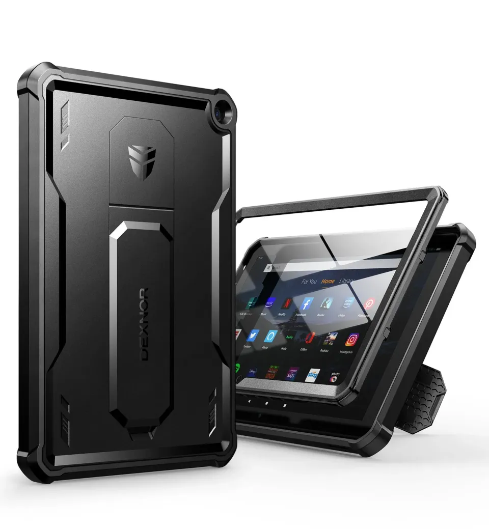 Dexnor Cover Fire HD 10 Plus 2021 Nera con Pellicola