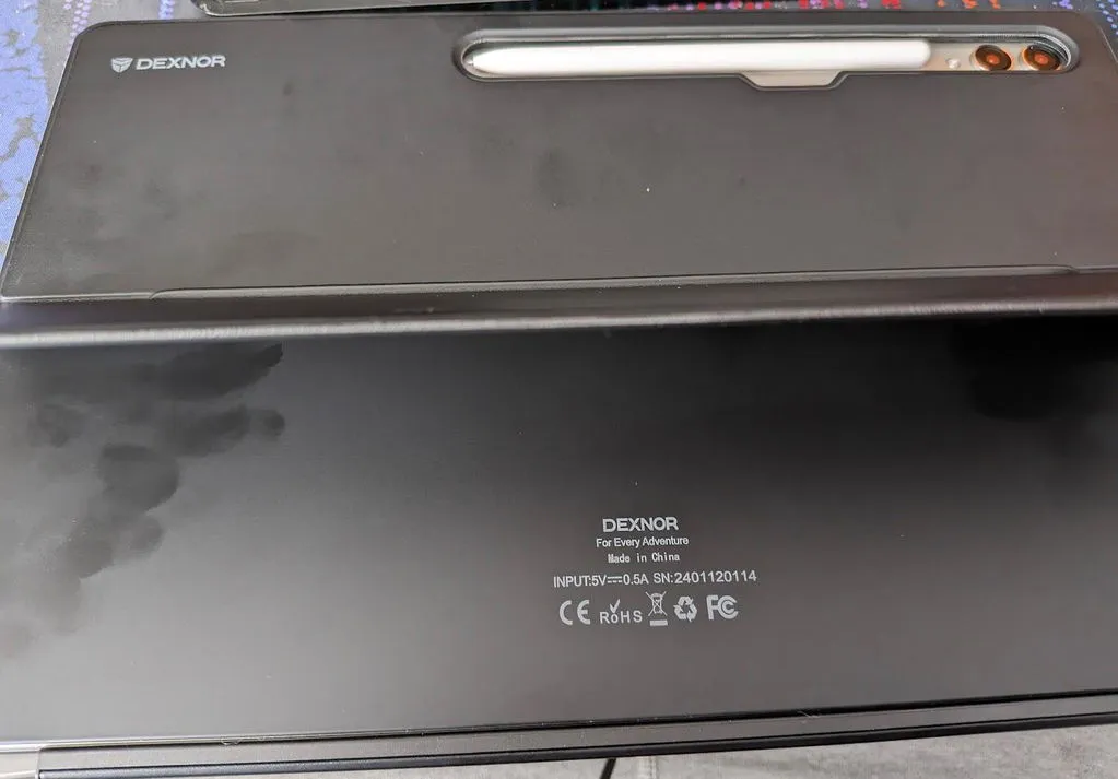 Dexnor Tab S9 Ultra 14.6 custodia tastiera nera retroilluminata
