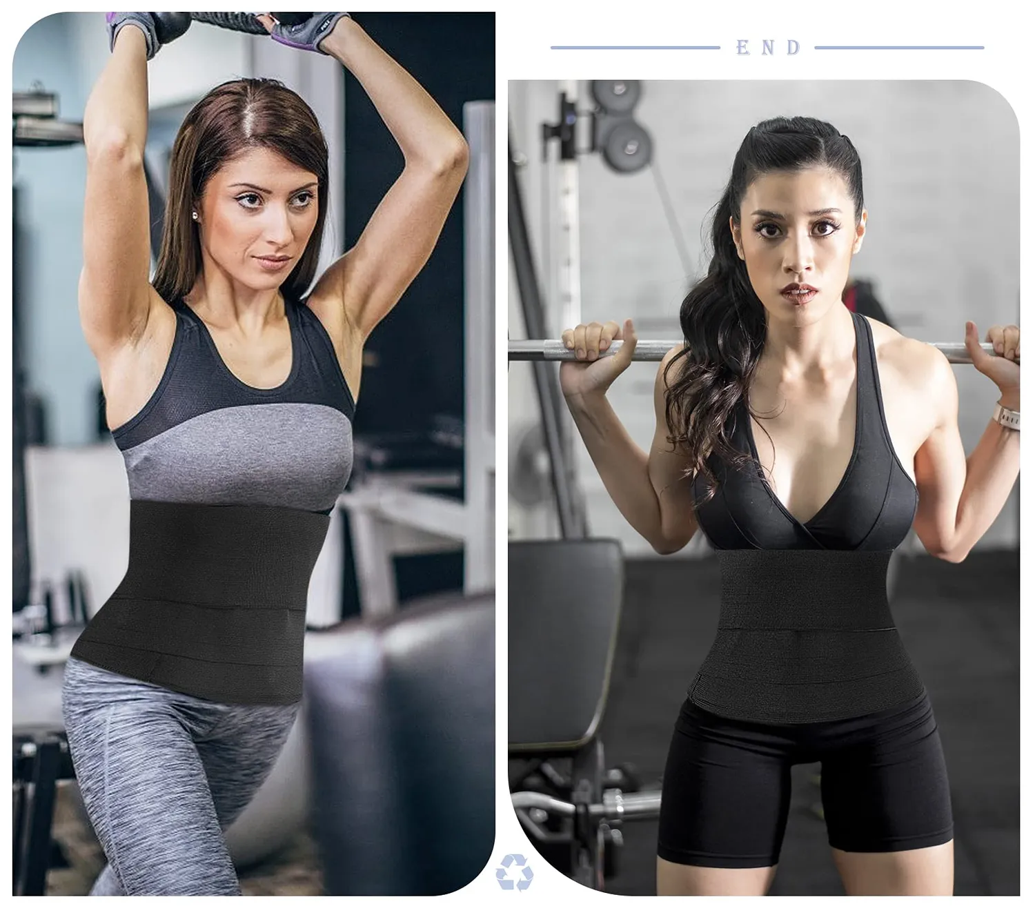 MoKo fascia lombare elastica nera 4m regolabile