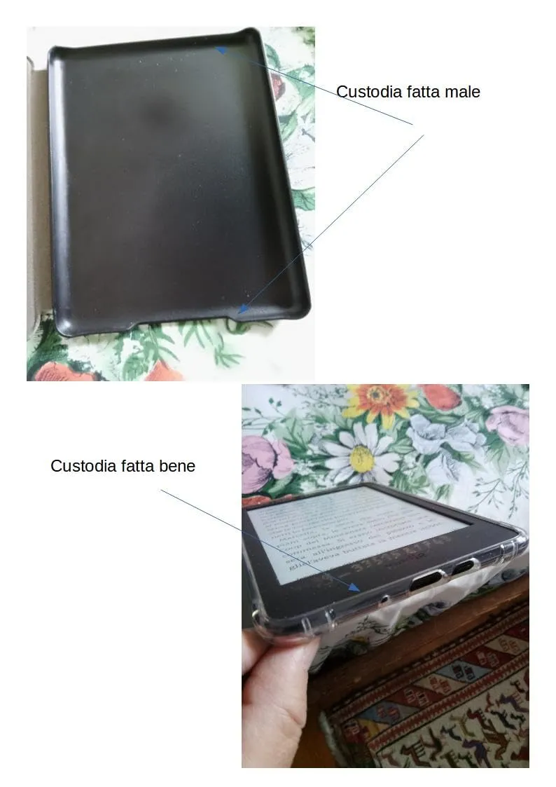 MoKo Kindle Basic 6" 12ª Gen 2026 custodia bianco/blu