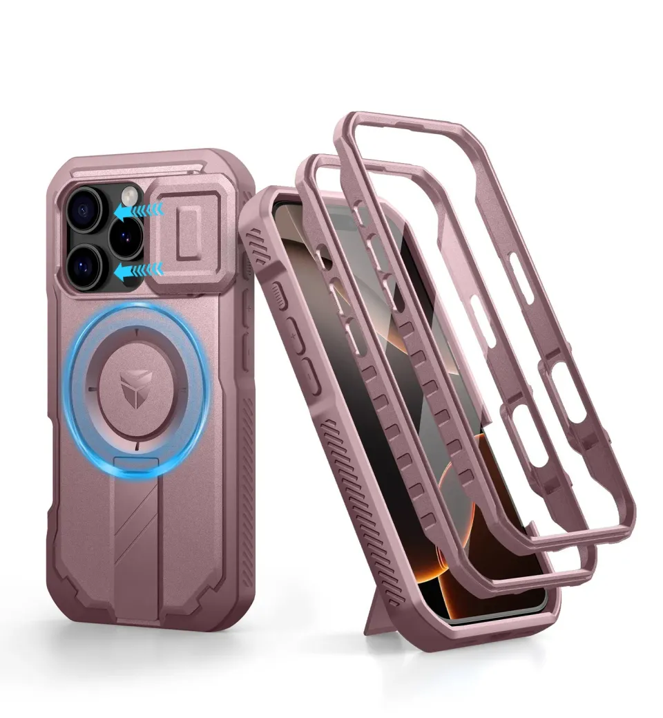 Dexnor iPhone 16 Pro Max cover rosa MagSafe antiurto