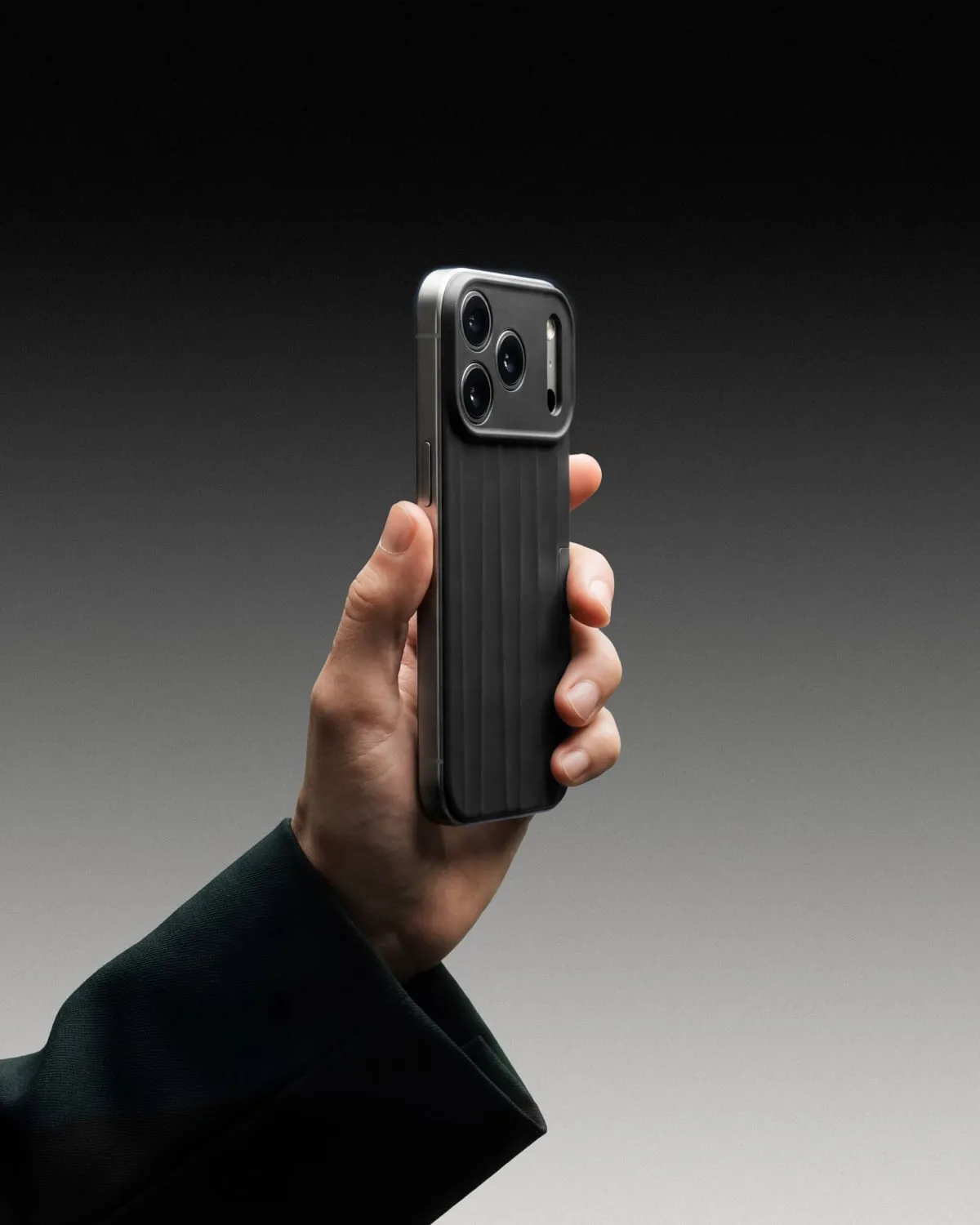 Nudient Slice Case custodia iPhone 17 Pro Max Ink Black MagSafe