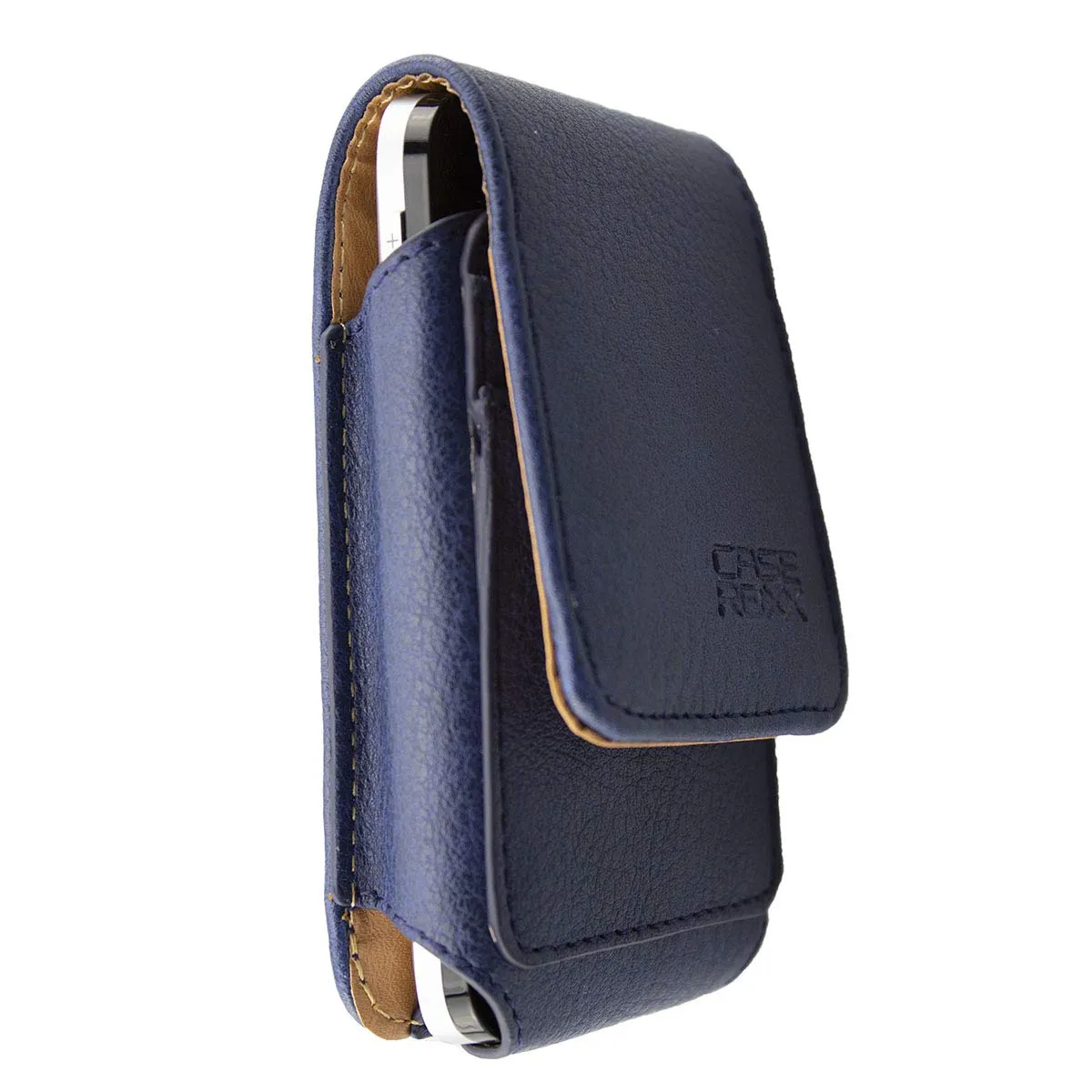 caseroxx Alcatel 2008G custodia cintura pelle azzurro