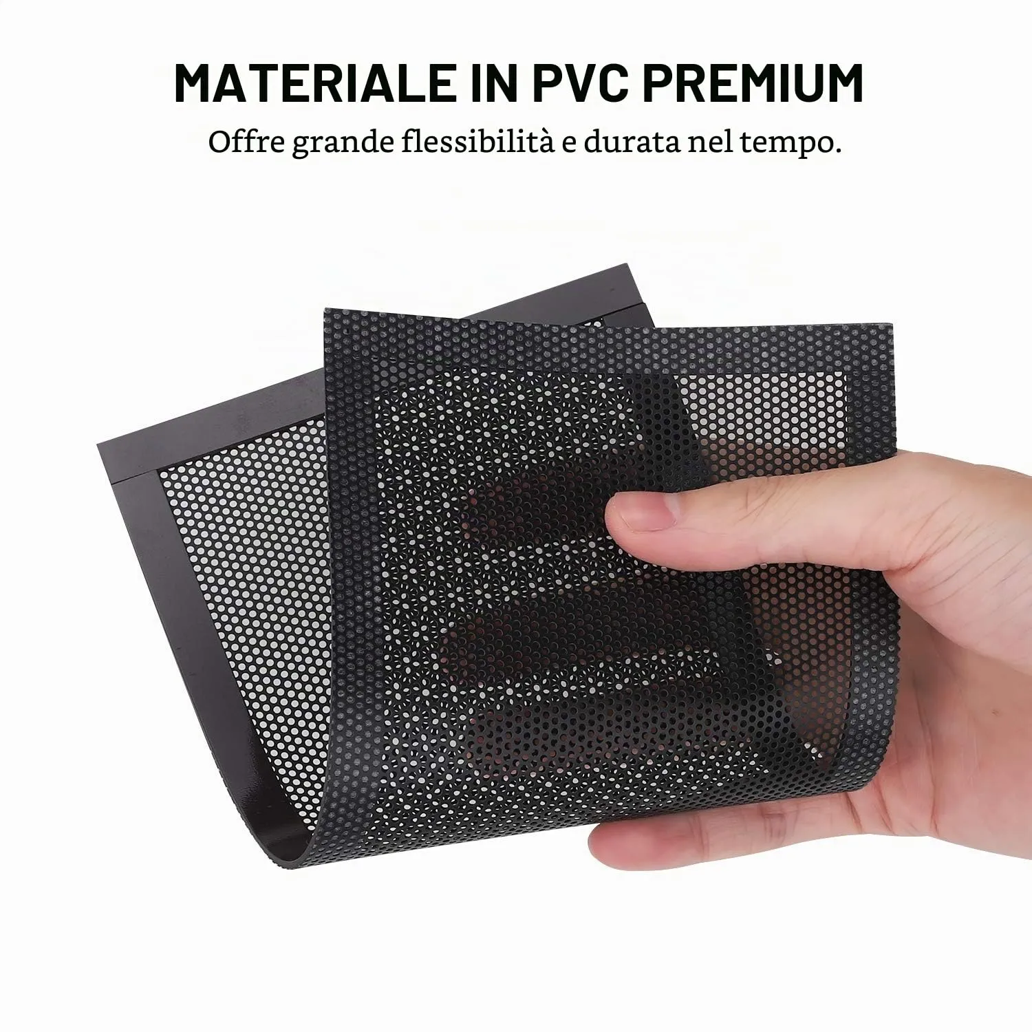 MoKo Filtro Antipolvere Magnetico 120x240mm Nero 2 Pezzi