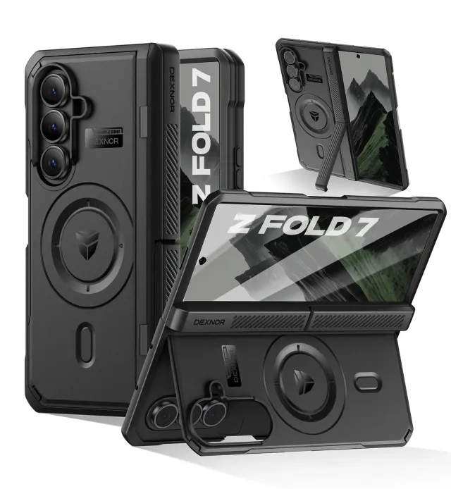 Dexnor Galaxy Z Fold 7 custodia integrale nero antiurto MagSafe