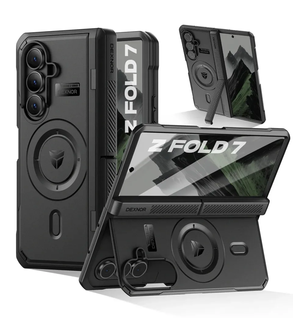 Dexnor Galaxy Z Fold 7 custodia integrale nero antiurto MagSafe