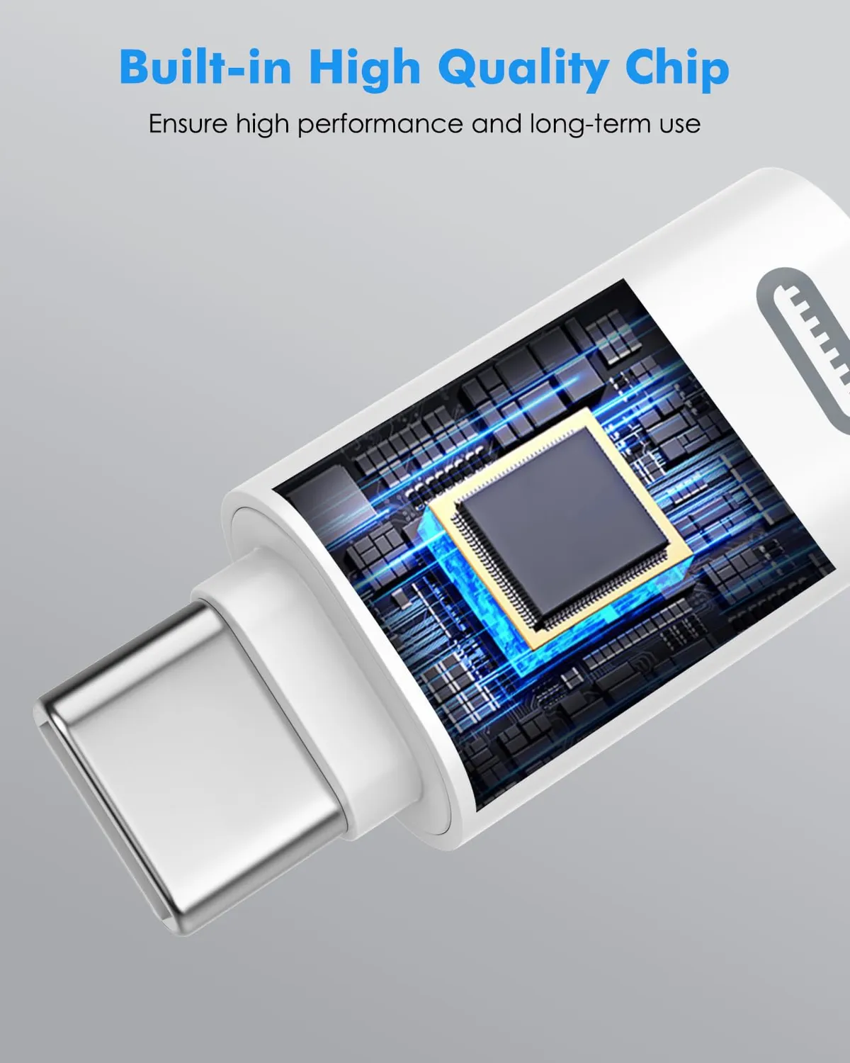 MoKo Adattatore Lightning-USB-C Maschio 2 Pezzi Bianco ricarica