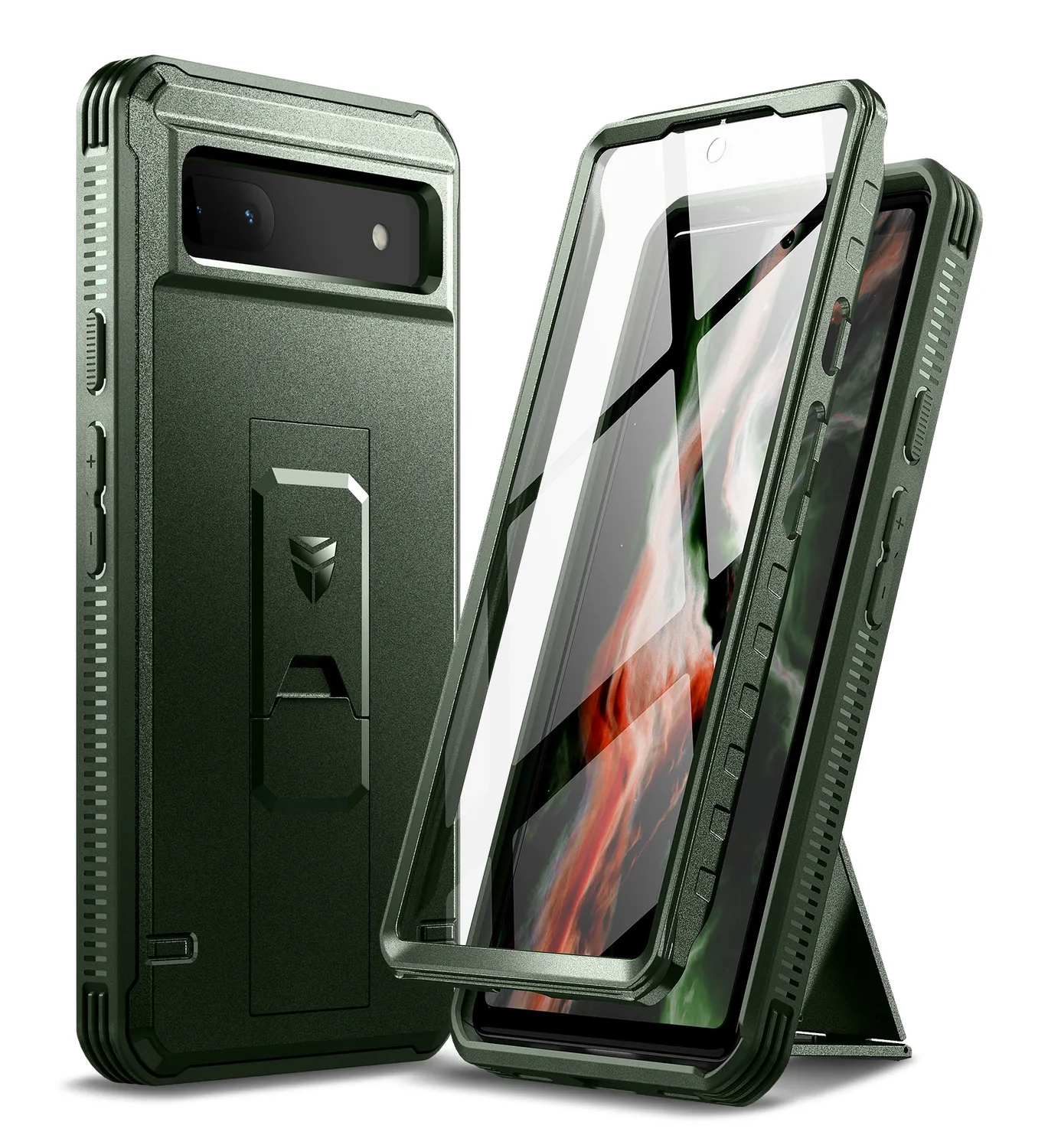 Dexnor Cover Pixel 6A Nera Antishock con Stand
