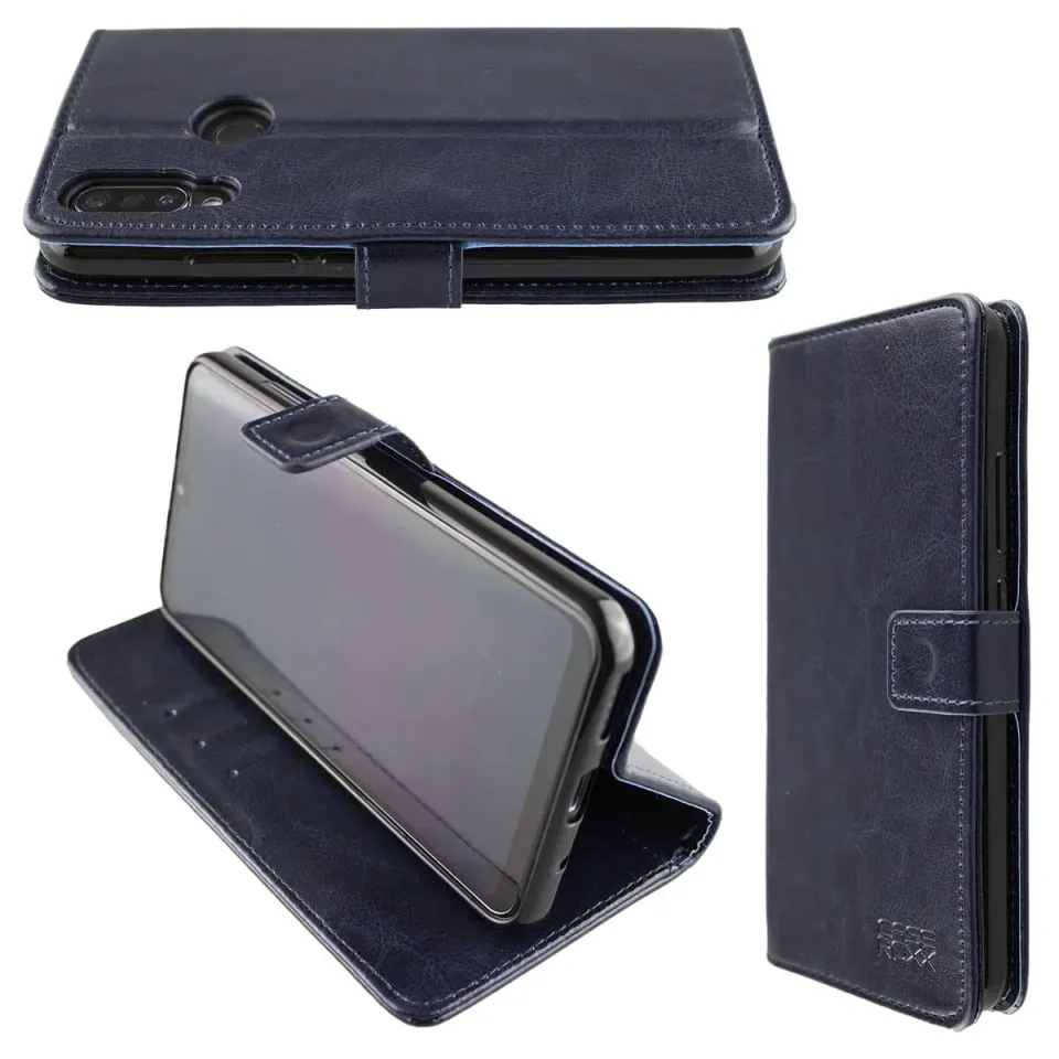 caseroxx Bookstyle custodia Beafon M6s azzurra antiurto