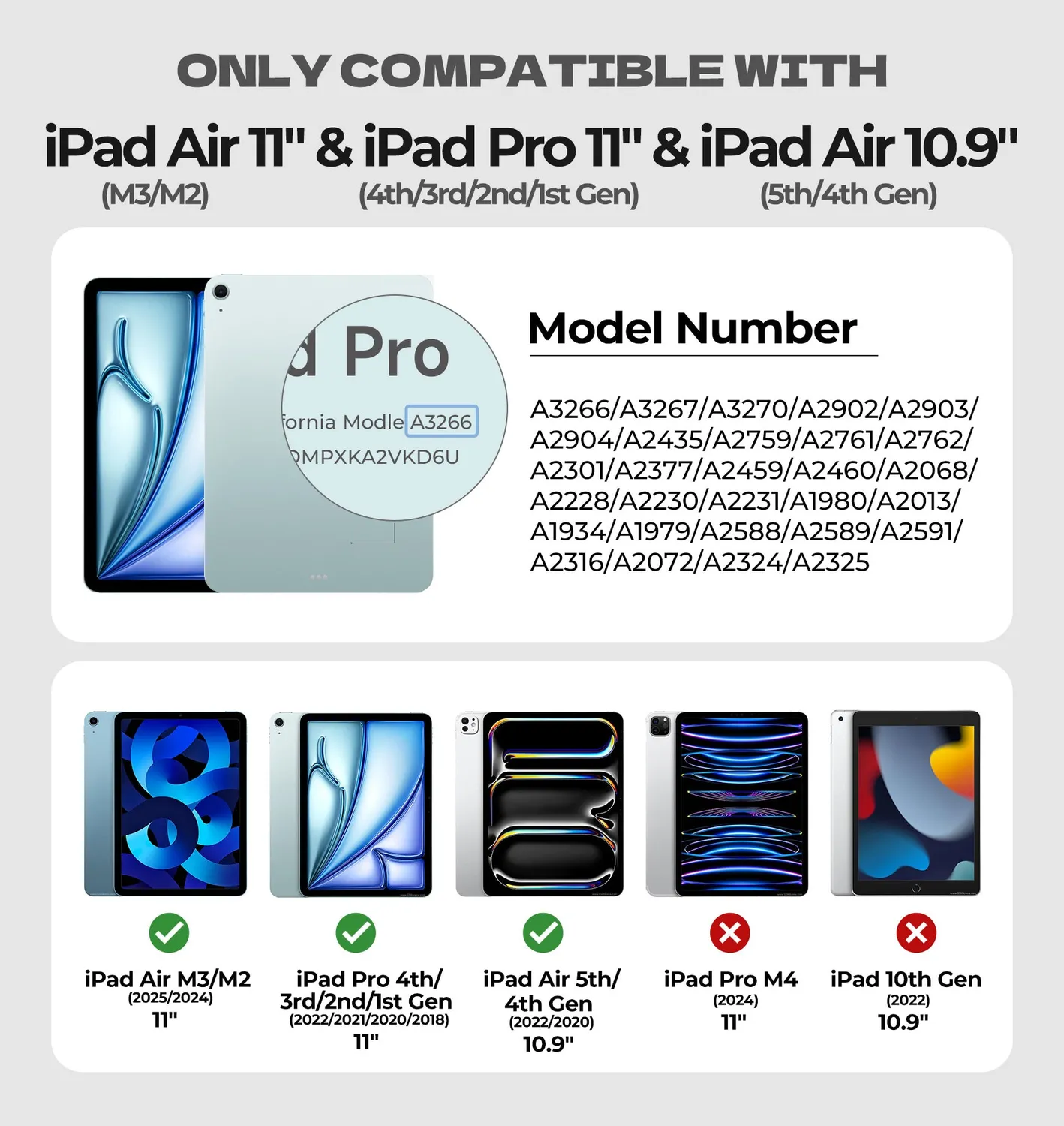 Dexnor iPad Air 5 cover tastiera italiana nera