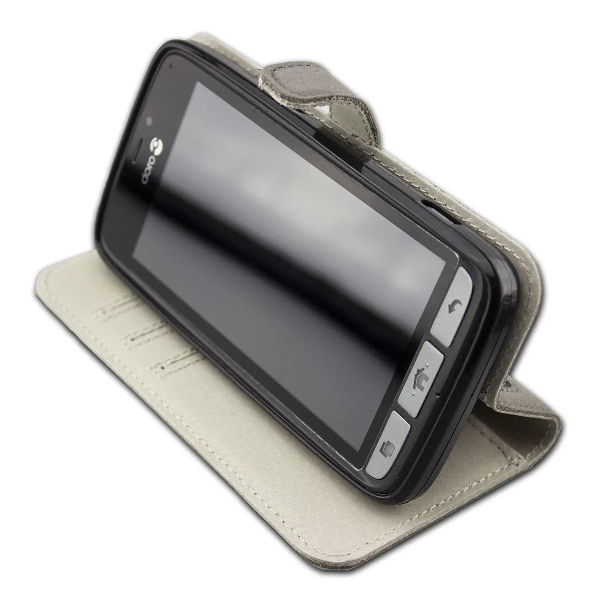 caseroxx Bookstyle Doro 8030/8031 custodia pelle grigia