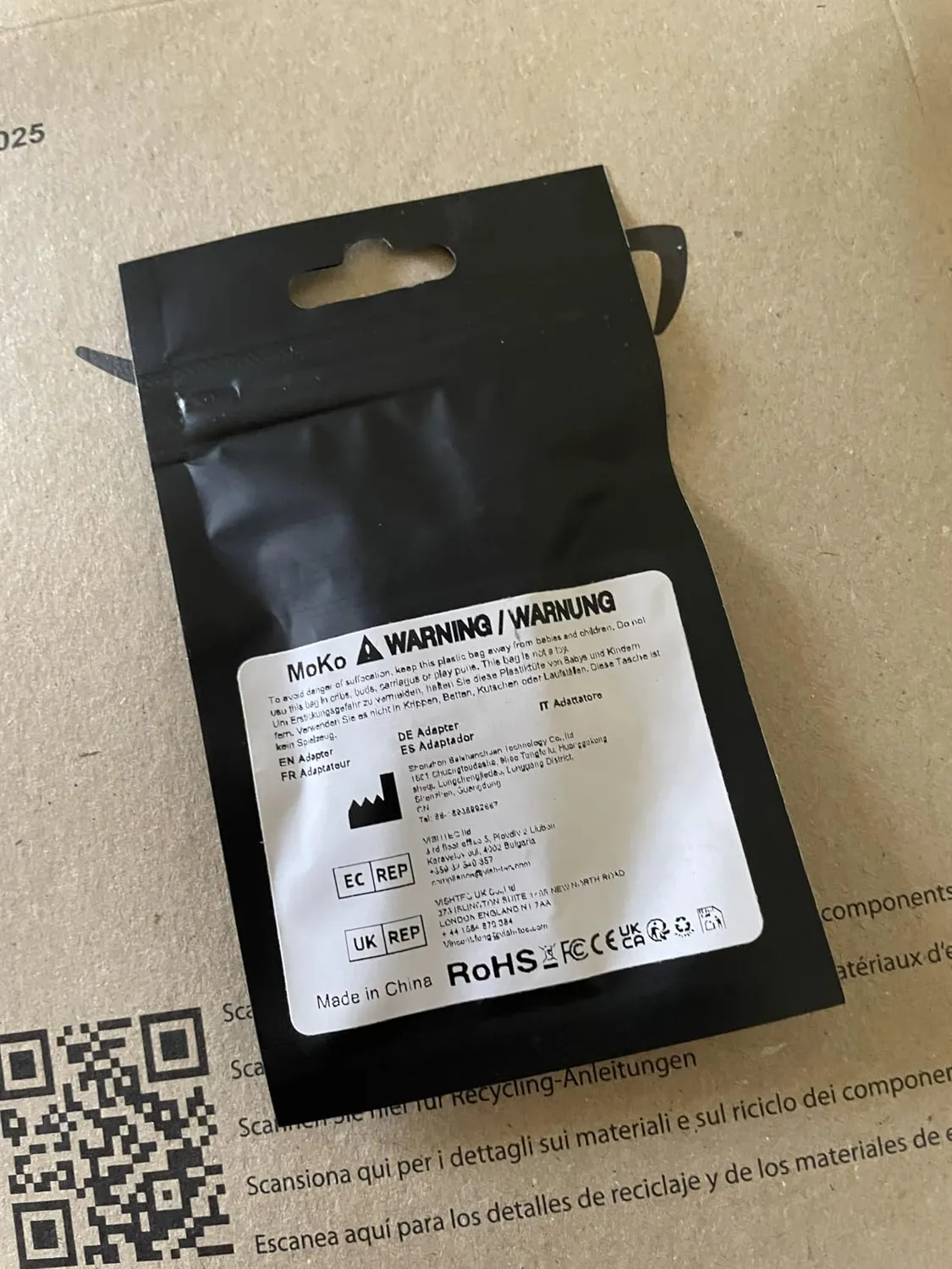 MoKo Adattatore Lightning-USB-C Maschio 2 Pezzi Bianco ricarica