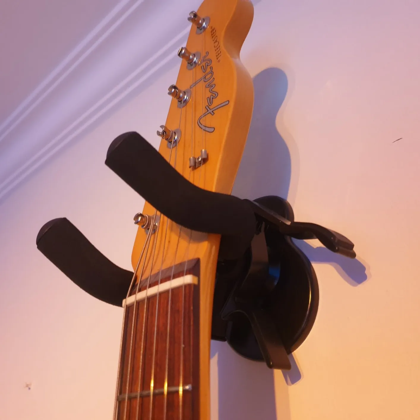 MoKo Supporto Chitarra 3 pezzi gancio parete nero metallo