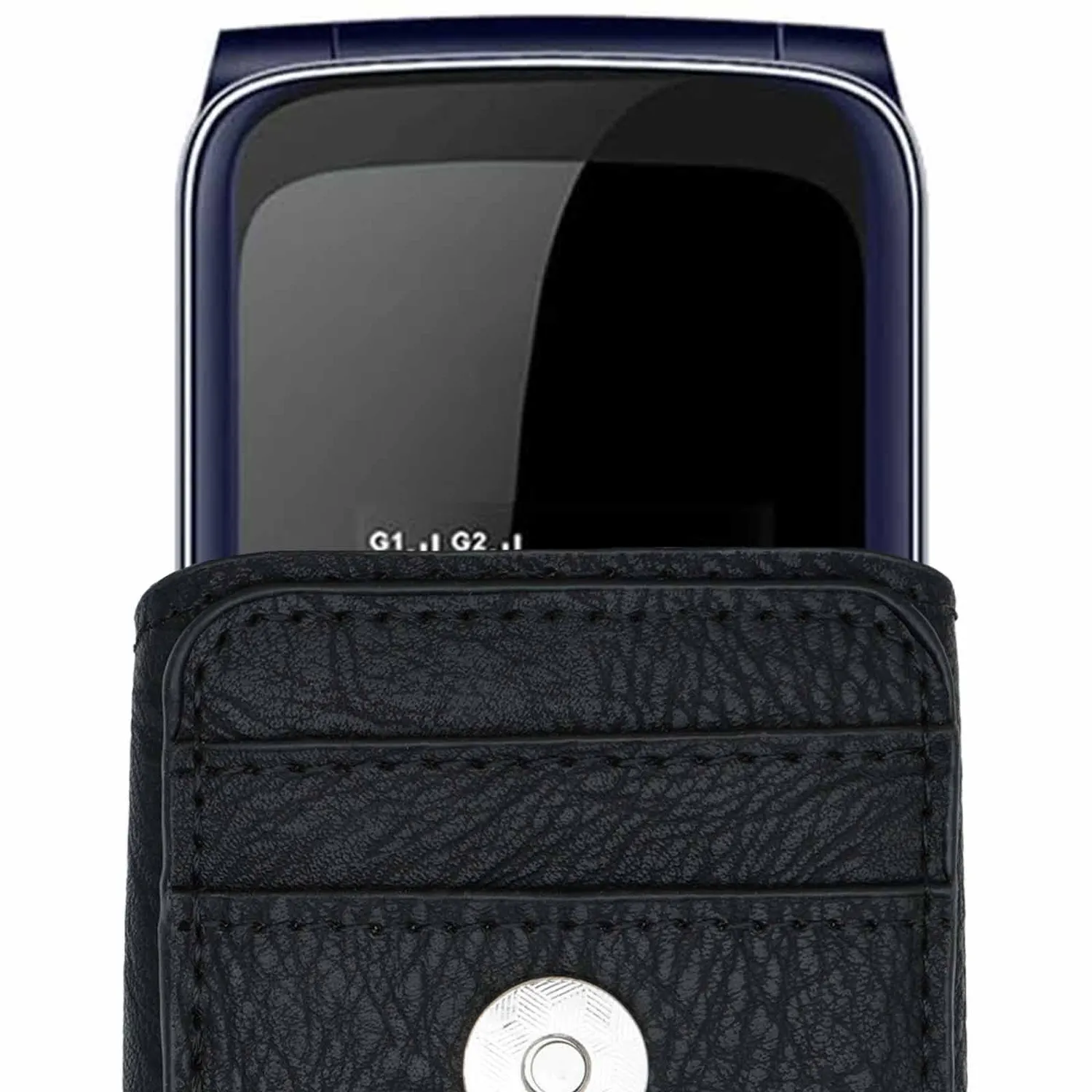 caseroxx Guwet 2G borsello cintura pelle azzurro passante