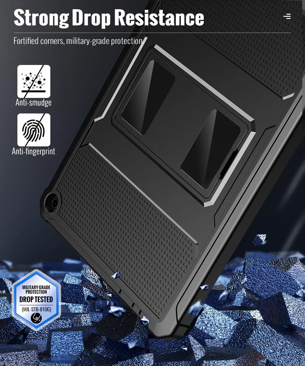 MoKo Fire HD 10 2023 custodia tablet robusta nera