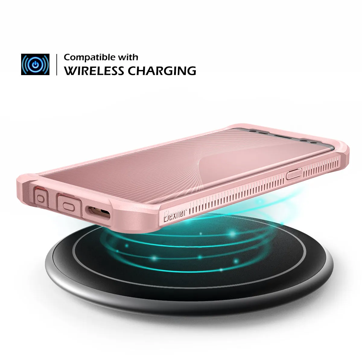 Dexnor Samsung Galaxy S9 cover rosa con pellicola antiurto