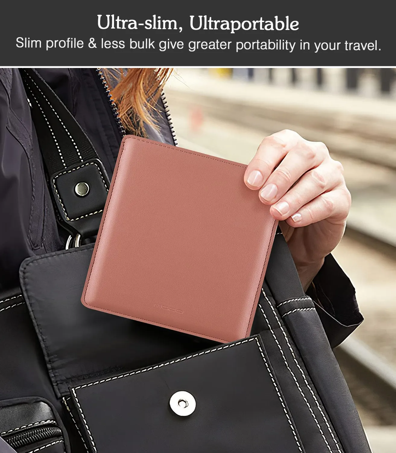MoKo Borsa Tablet Kindle Oasis 7" Sleeve Ginger Rosso PU