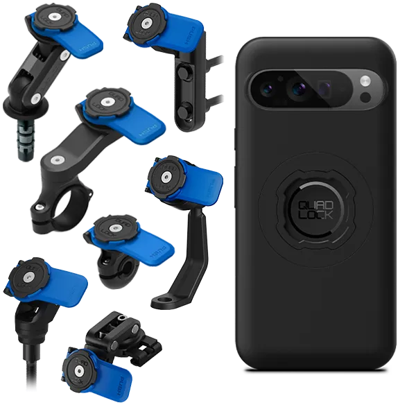 Quad Lock Kit Moto Supporto Manubrio Custodia Pixel antiurto
