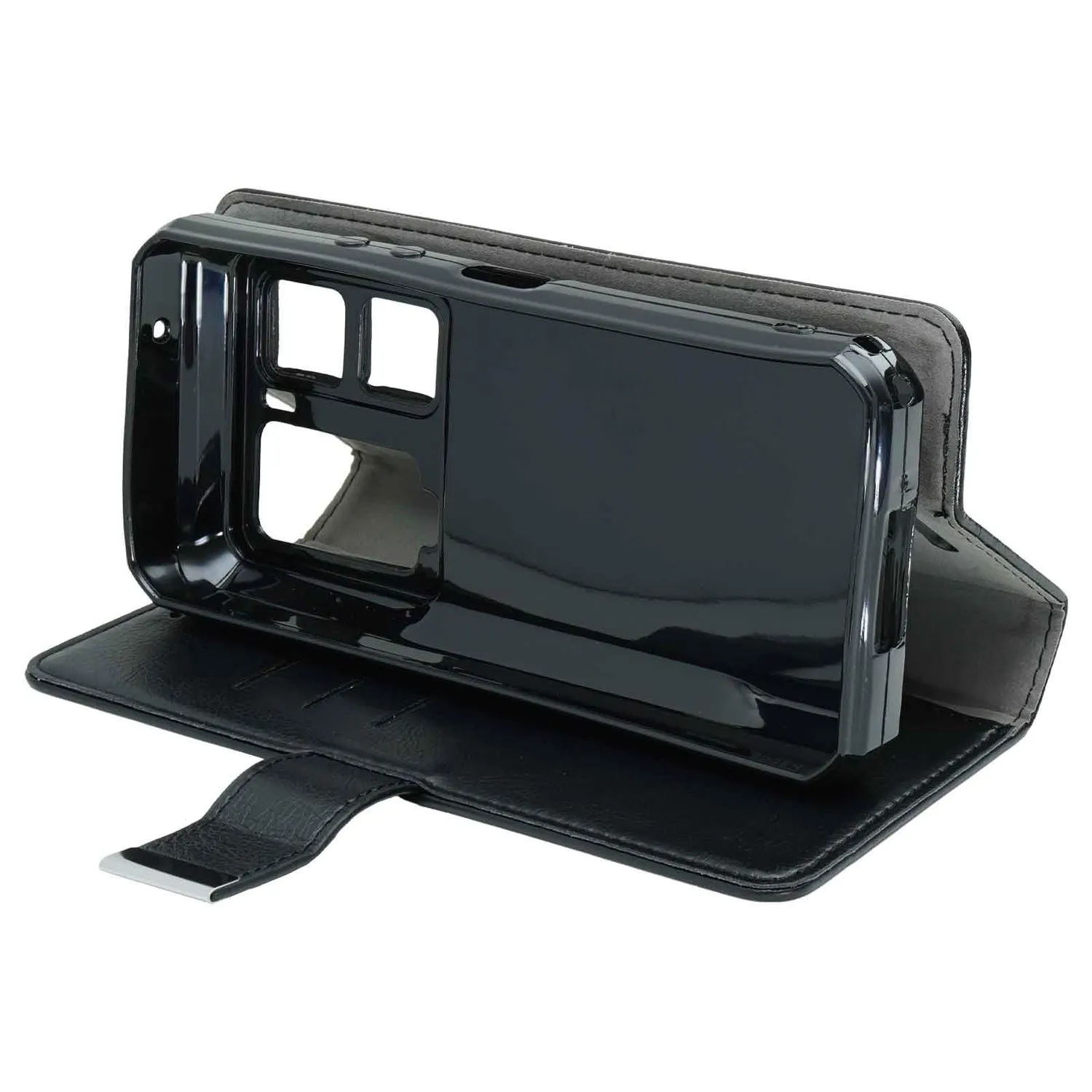 caseroxx Oukitel WP300 Pro cover libro nera portacarte