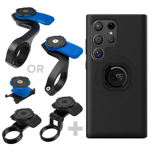 Quad Lock Bici Kit supporto Galaxy + custodia protettiva urti