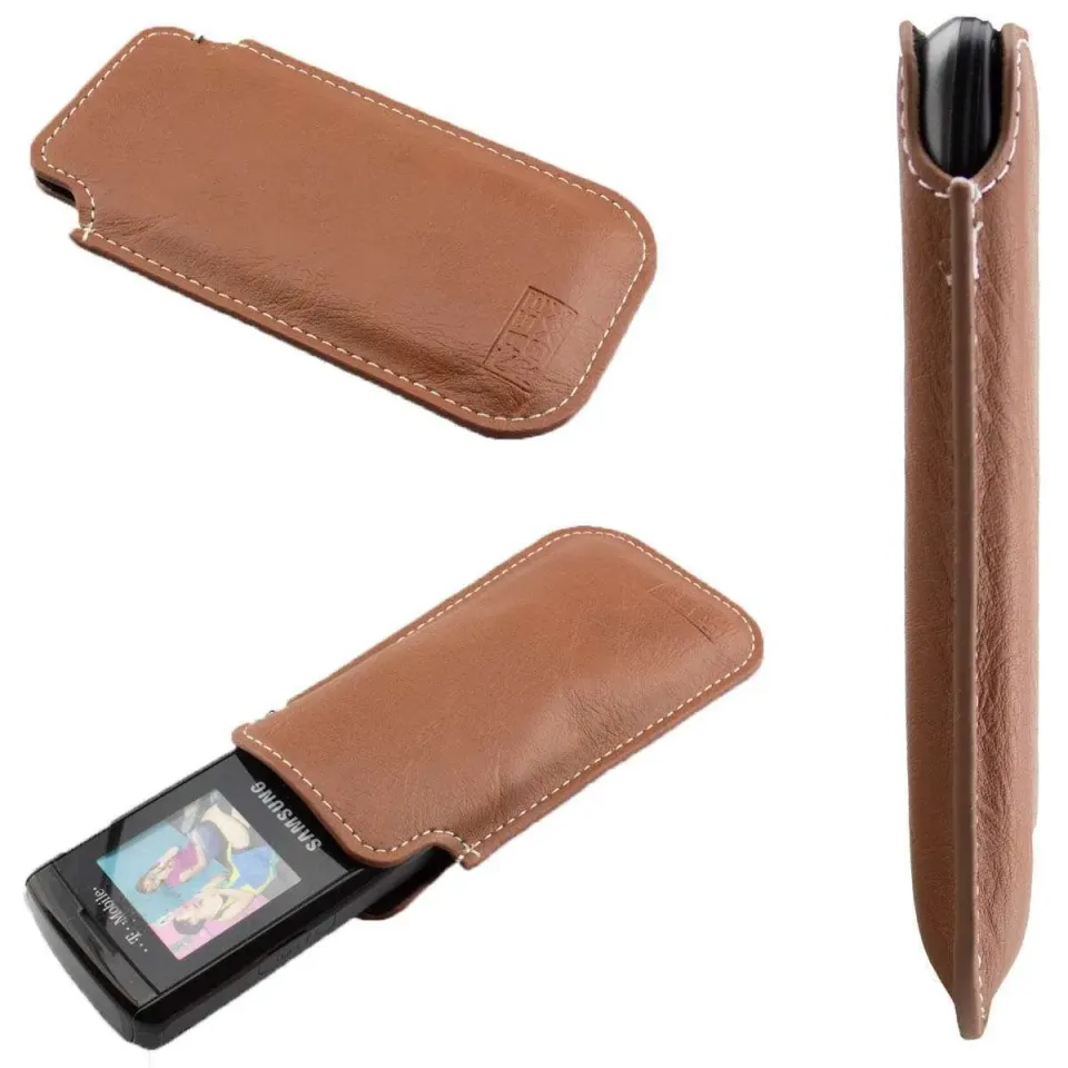 caseroxx Business-Line Samsung SGH-B100 custodia marsupio marrone pelle