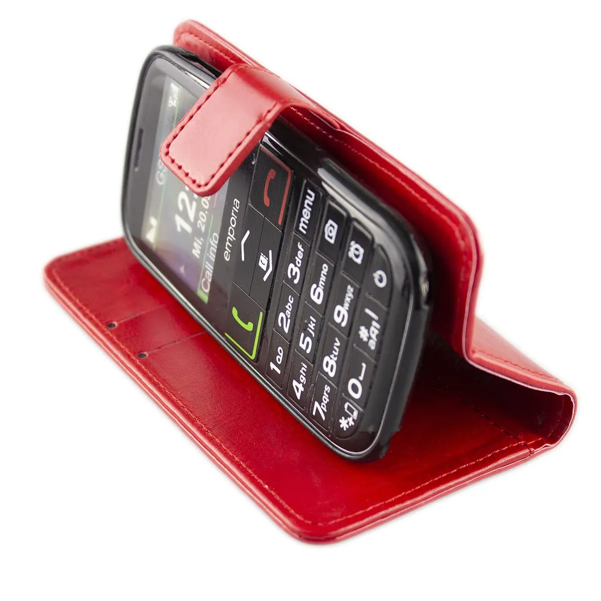 caseroxx Bookstyle Emporia V50 custodia rossa