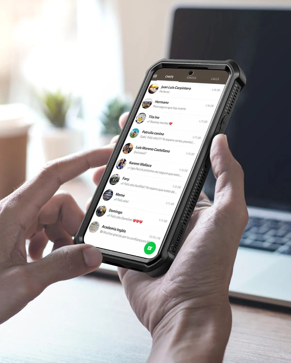 Dexnor Galaxy S22 Plus cover antishock nera kickstand