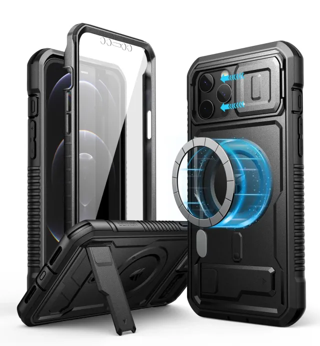 Dexnor iPhone 12 Pro Max cover nera MagSafe robusta