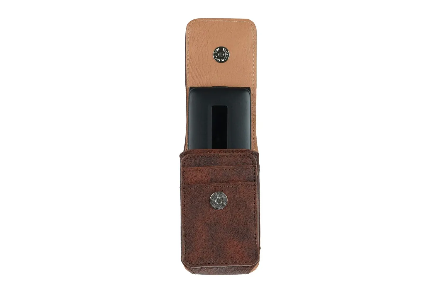 caseroxx Borsa Outdoor Fondina Ecopelle Marrone Magnetica