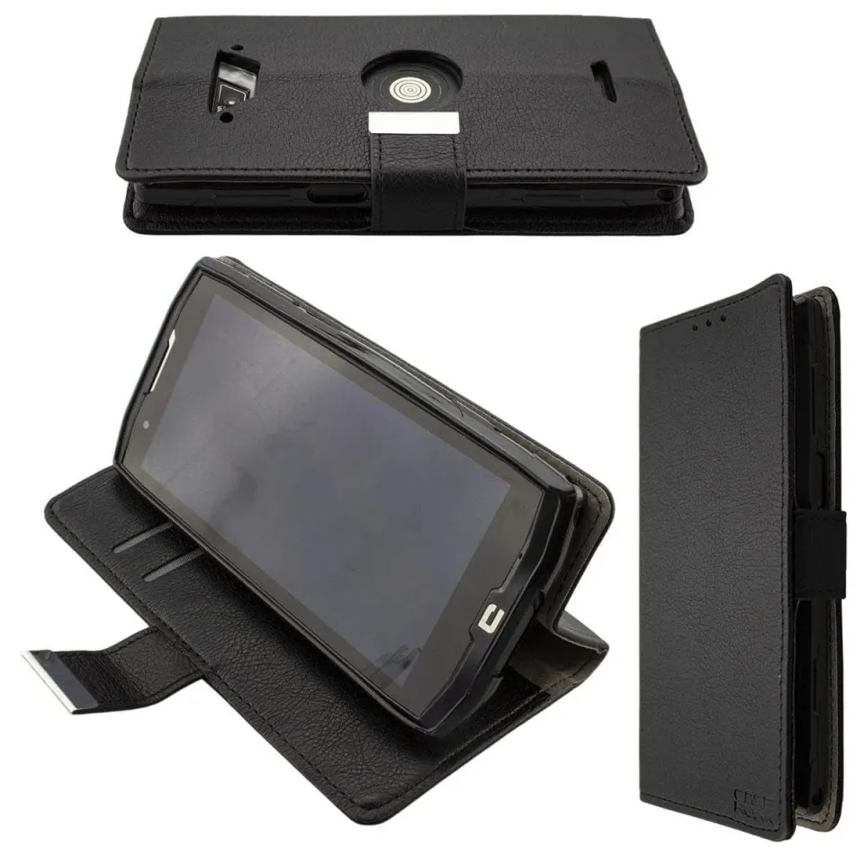 caseroxx Bookstyle Crosscall Core-X4 custodia libro nero