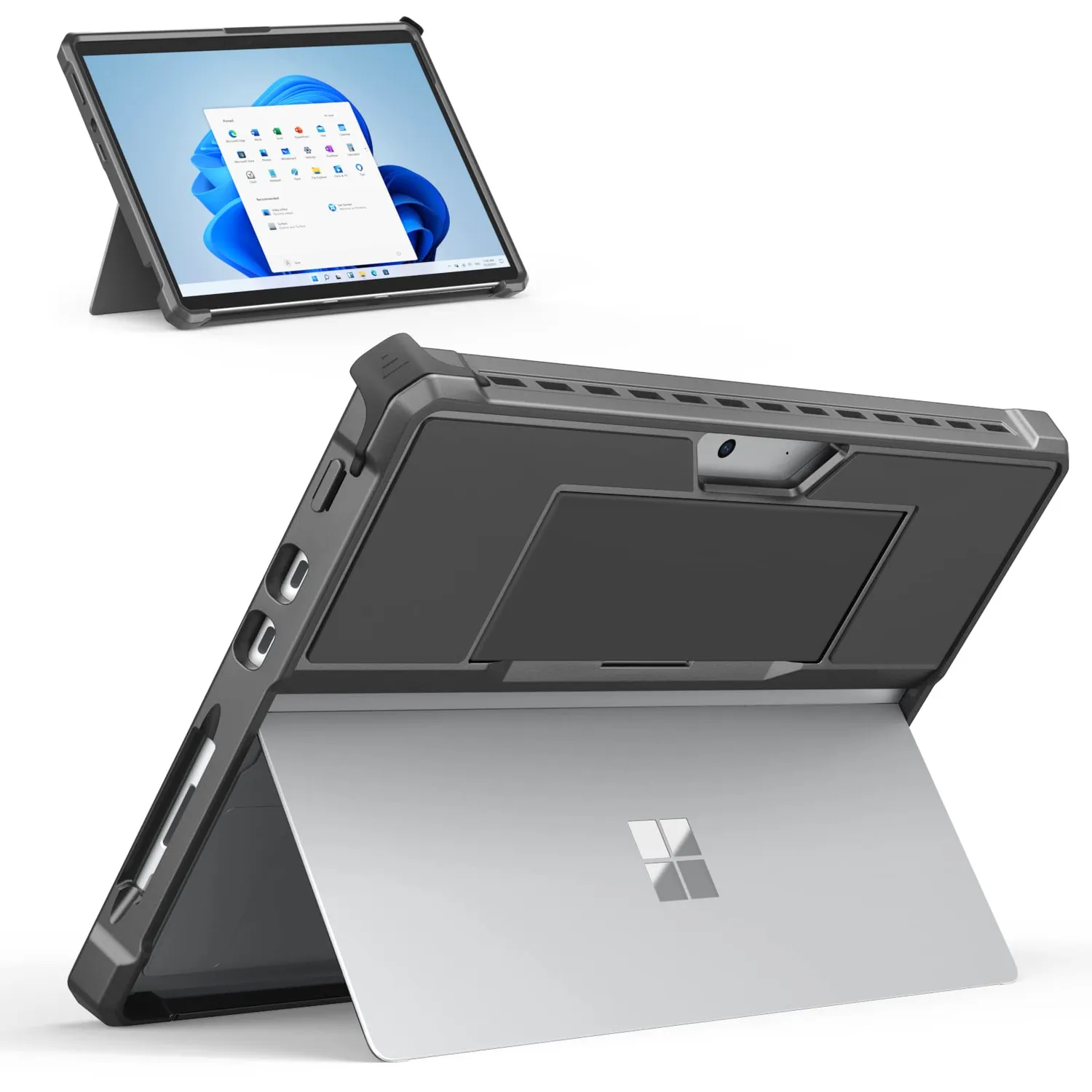 MoKo Custodia Surface Pro 8 13" Nero PC+TPU Antiurto