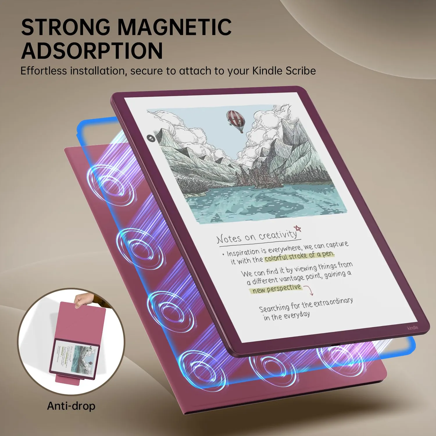 MoKo cover Kindle Scribe 11 Colorsoft magnetica nero