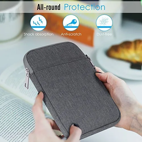 MoKo Custodia Sleeve 6 pollici Kindle Voyage Oasis grigio scuro nylon