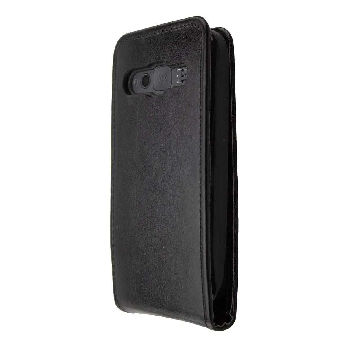 caseroxx Flip Cover Doro 1370 1372 Custodia Nera