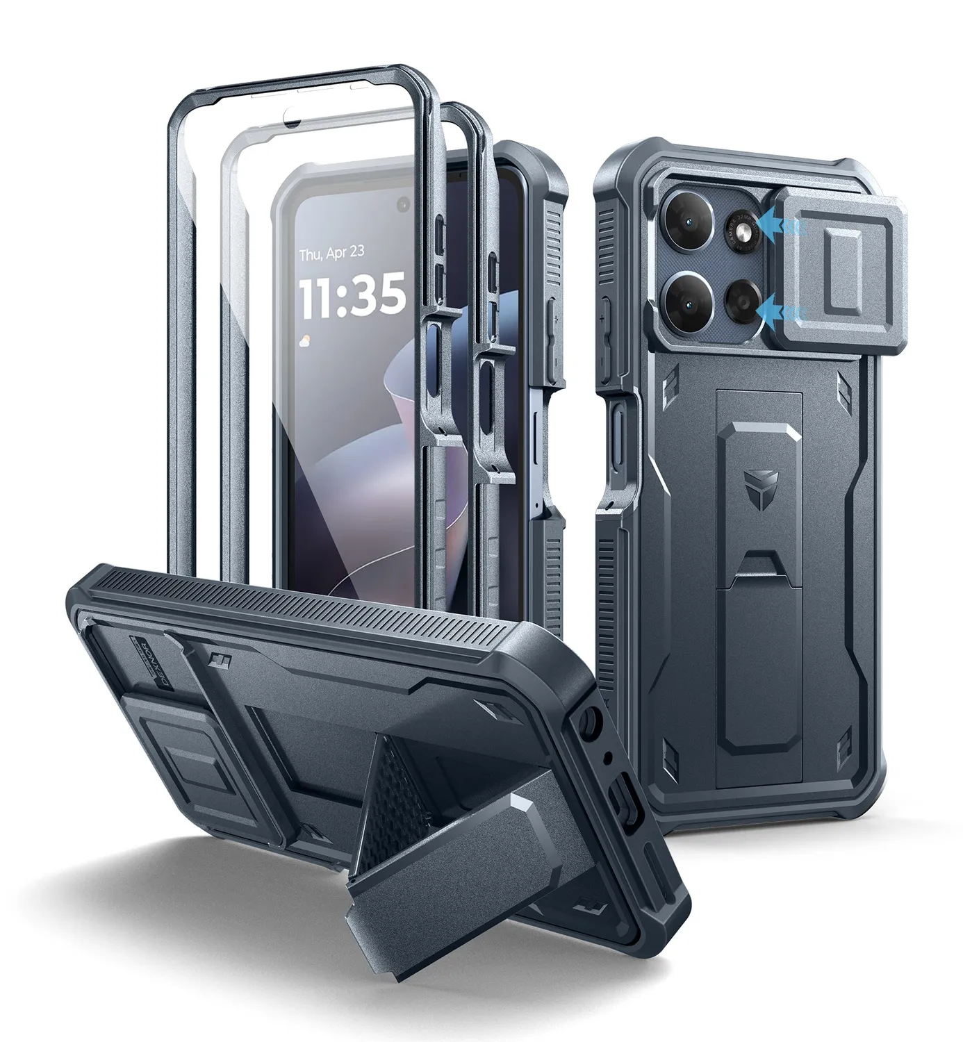 Dexnor Moto G Power 5G 2025 cover nera antiurto