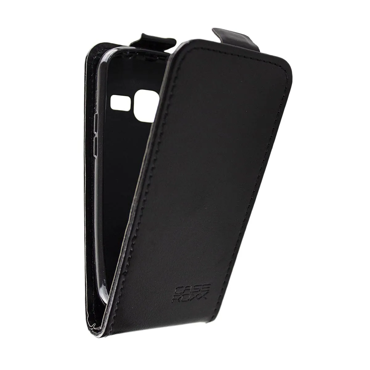 caseroxx Flip Cover Doro Primo 218/368 custodia nera magnetica