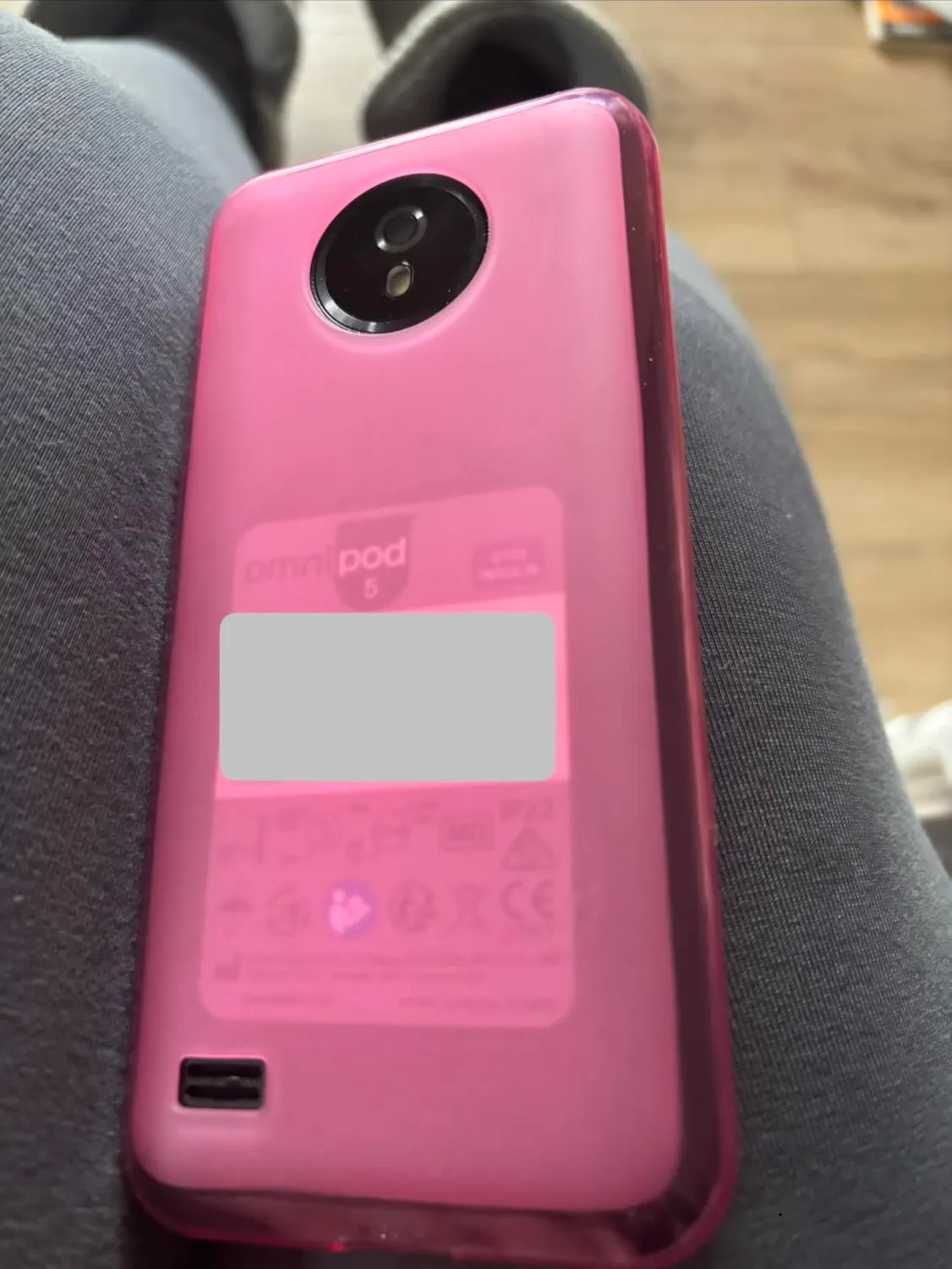 caseroxx Omnipod 5 cover TPU fucsia antiurto